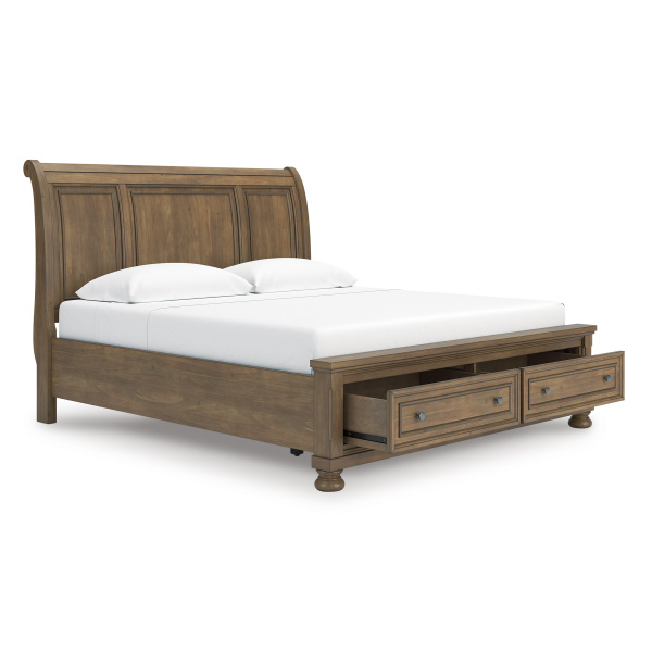 Кровать Vandenmore 183х203 King с ящиками и с изгибом изголовья