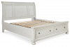 Кровать двуспальная с местом для хранения Robbinsdale King size, 193х203
