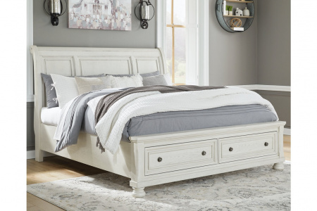 Кровать двуспальная с местом для хранения Robbinsdale King size, 193х203