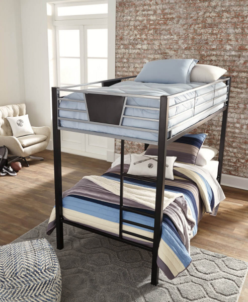 Кровать двухъярусная Twin/Full Bunk Bed w/Ladder