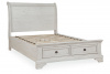 Кровать двуспальная с местом для хранения Robbinsdale Queen Sleigh Storage Bed, 153х203