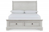 Кровать двуспальная с местом для хранения Robbinsdale Queen Sleigh Storage Bed, 153х203